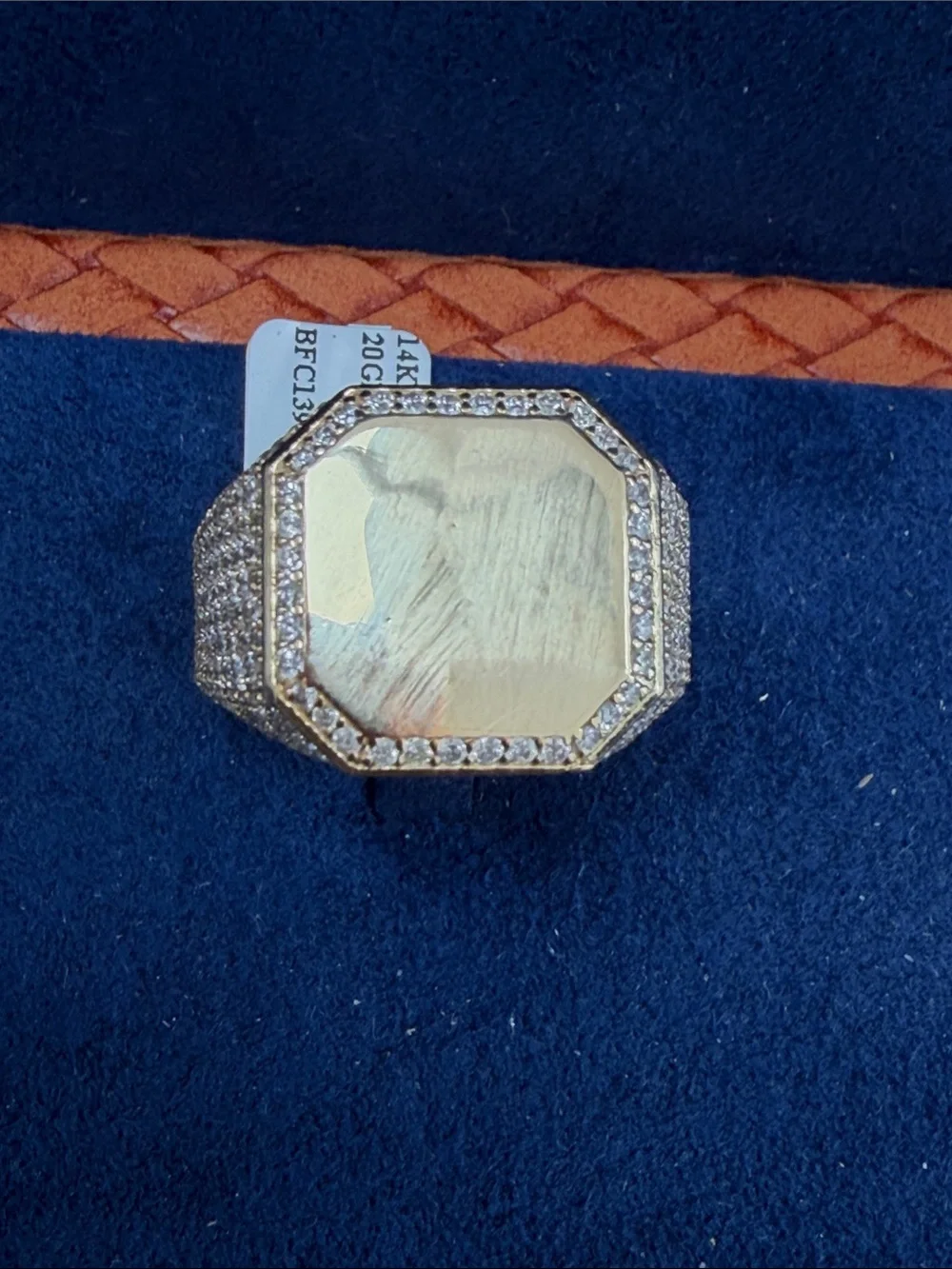14K Signet 3CT Diamond Ring